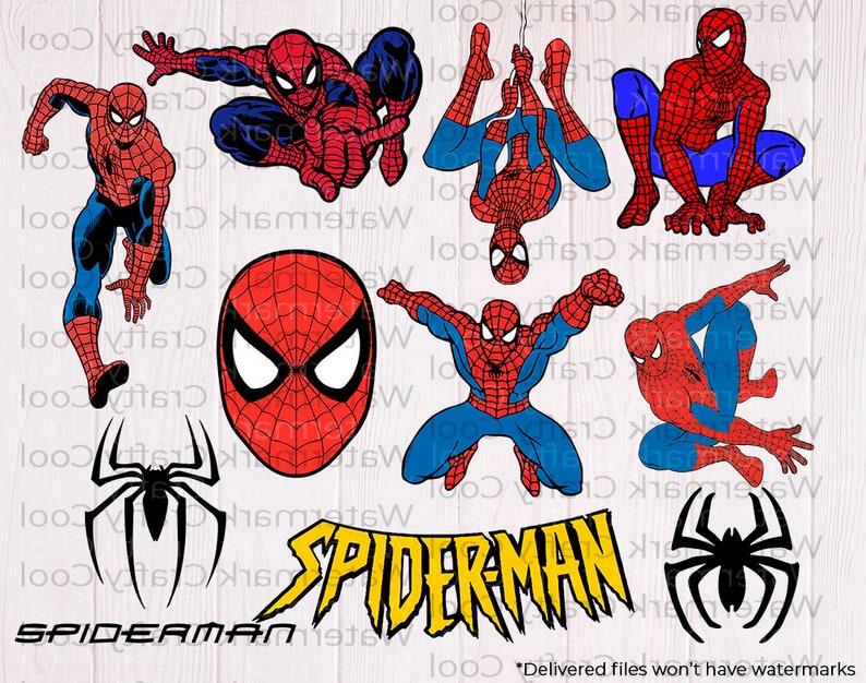 Download Spiderman SVG bundle Spiderman clipart cutfiles dxf eps | Etsy
