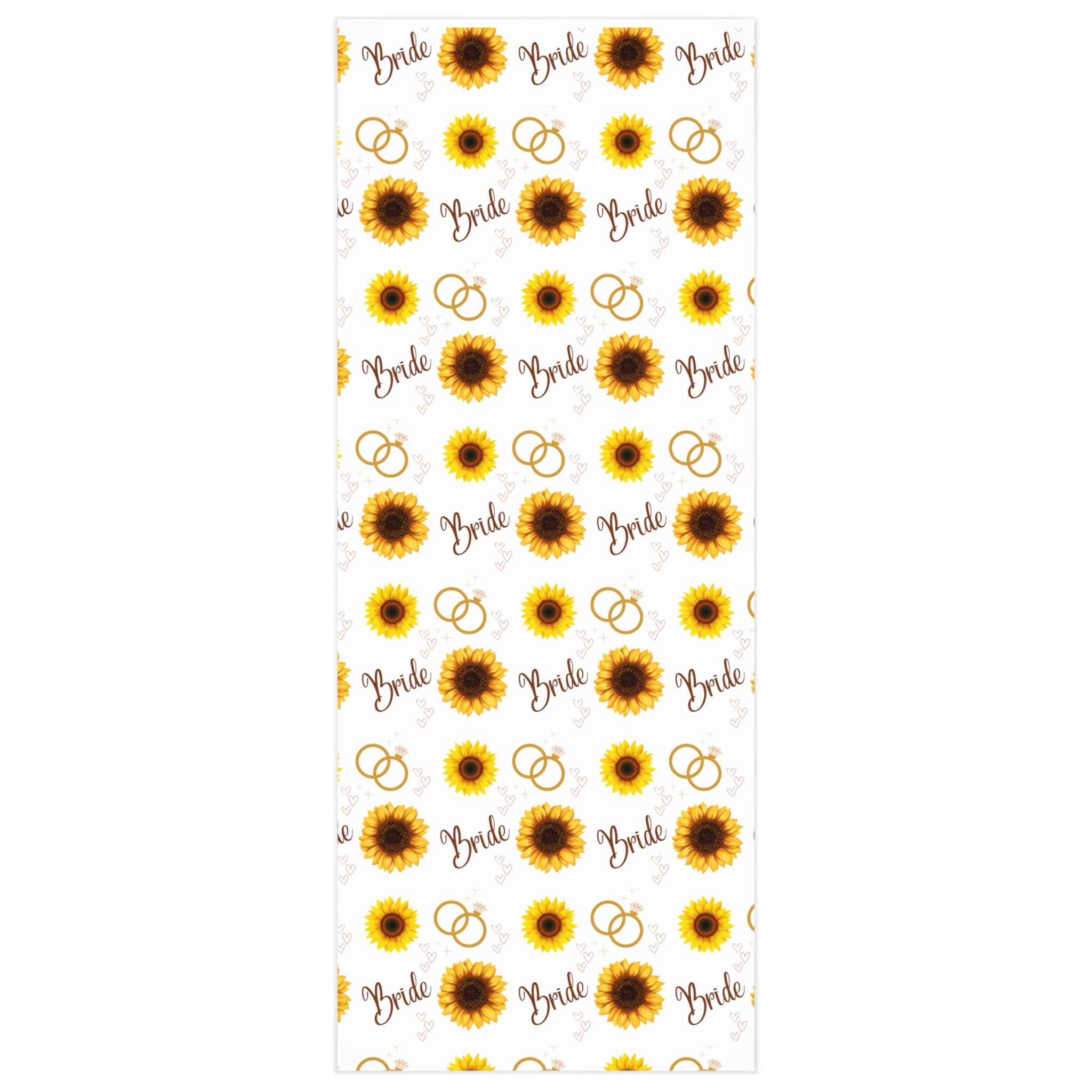 Sunflower Gift Wrap Bridal Shower Wrapping Paper Etsy