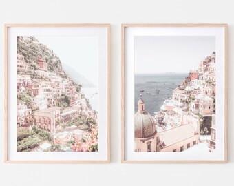 Amalfi Coast Wall Art, Travel Art, Italy Wall Art, Digital Print, Printable Wall Art
