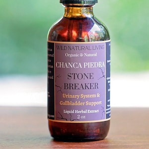 Chanca Piedra "Stone Bre@ker" Extract, Organic Tincture, Wild Natural Living