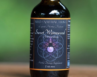 Sweet Wormwood, Organic, Tincture, by Wild Natural Living