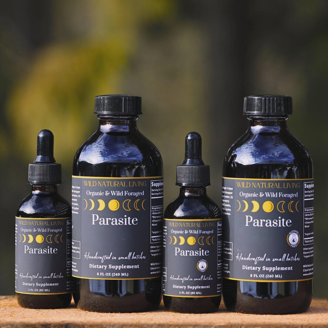Parasite Extractor Parasite Cleanse Tincture Clove, Wormwood Black Walnut Hull Organic ...