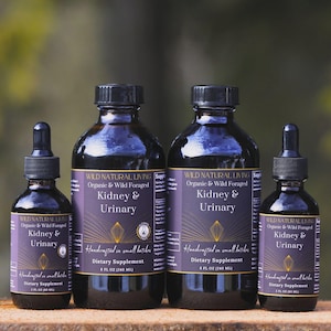 Kidney & Urinary Cleanse Cranberry Hydrangea Horsetail Tincture Extract, Organic Herbal Supplements