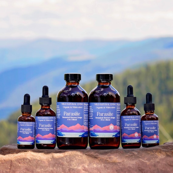 Parasite Cleanse Tincture Clove, Wormwood Black Walnut Hull Organic Herbal Blend Extract Supplements