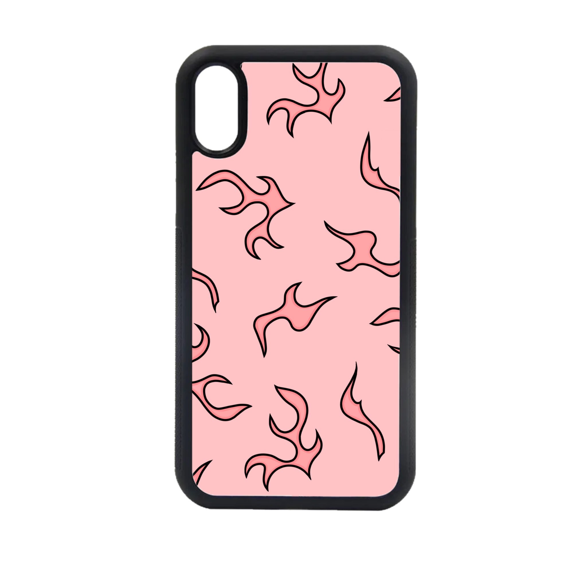 Pink Flame Phone Case blue flame phone case flames Etsy