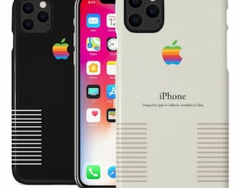 iPhone 8 et plus, Samsung Galaxy Retro Macintosh Apple Case, étui iPhone, étui iPhone 11, cadeau pour elle, cadeau pour lui