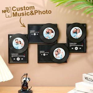Personalized Vinyl Record with Photo, Custom Music Plaque, Unique Wall Art, Perfect Gift for Music Lovers, Photo Wall Decor, Anniversary