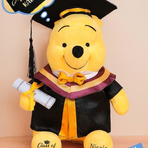 Personalized Grad, Bear Custom Graduation gift, Custom bear with Congratulations, Personalized Graduation bear, Kindergarten Graduation