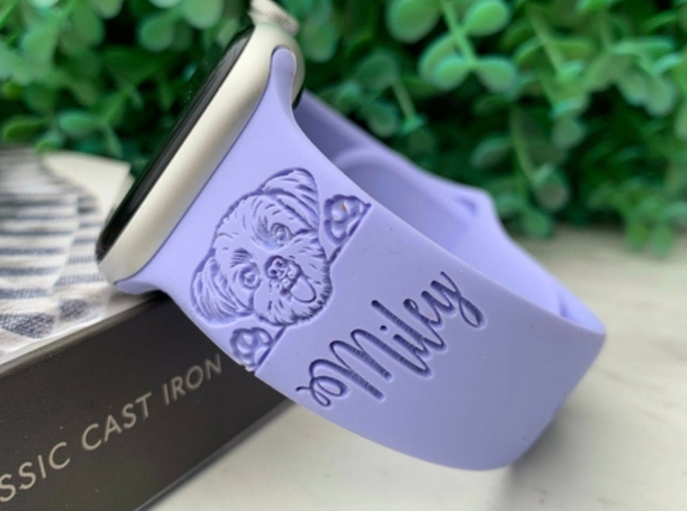 Dog Apple Watch Band Dog Pet Silicone Apple watch band 40mm Etsy