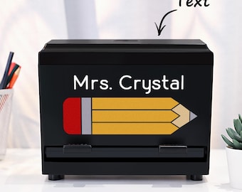 Personalized Pencil Dispenser: Teacher Appreciation Gift, Classroom Decor