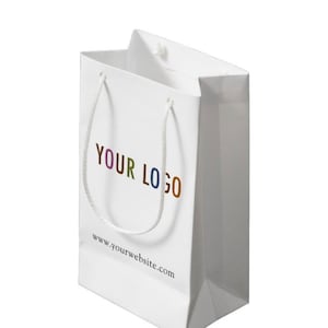 Logo Gift Bags Matte or Glossy,Custom Personalized small Paper Bag for business gifts, presentation, Event