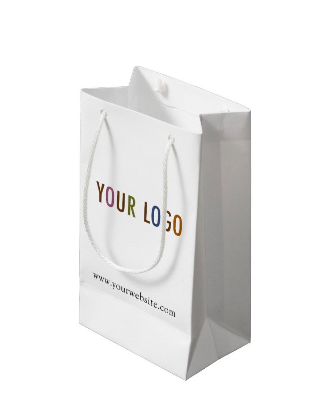 Custom White Paper Shopping Bags (Printed) Online at Best Prices