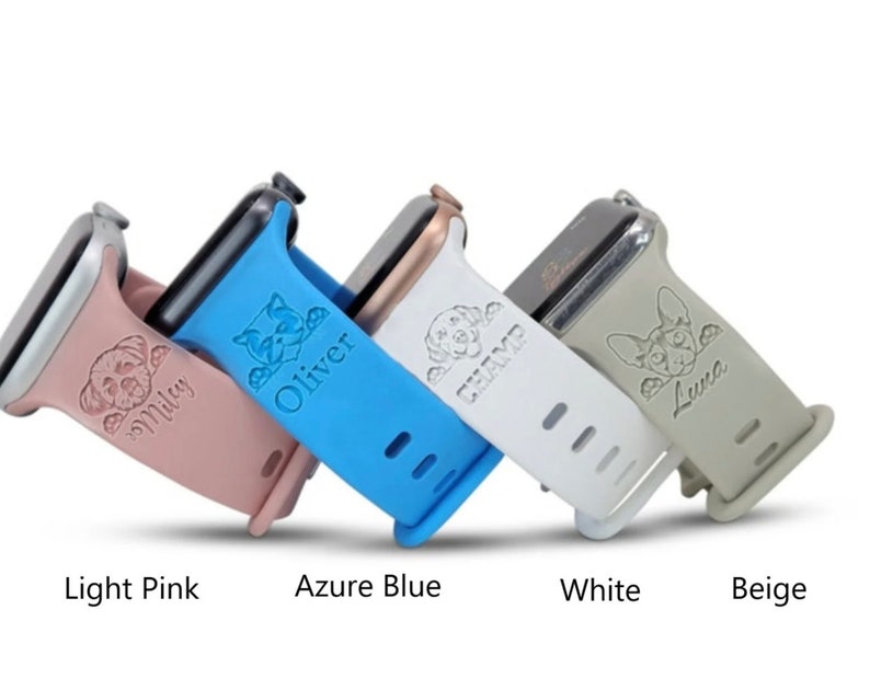 Dog Apple Watch Band Dog Pet Silicone Apple Watch Band 40mm Etsy