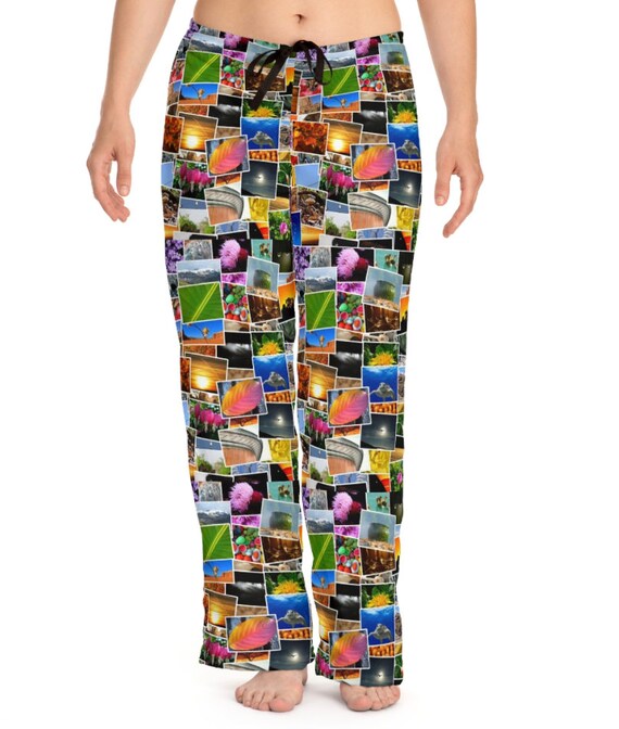 Collage Photo Pants Photo Pajama Pants 