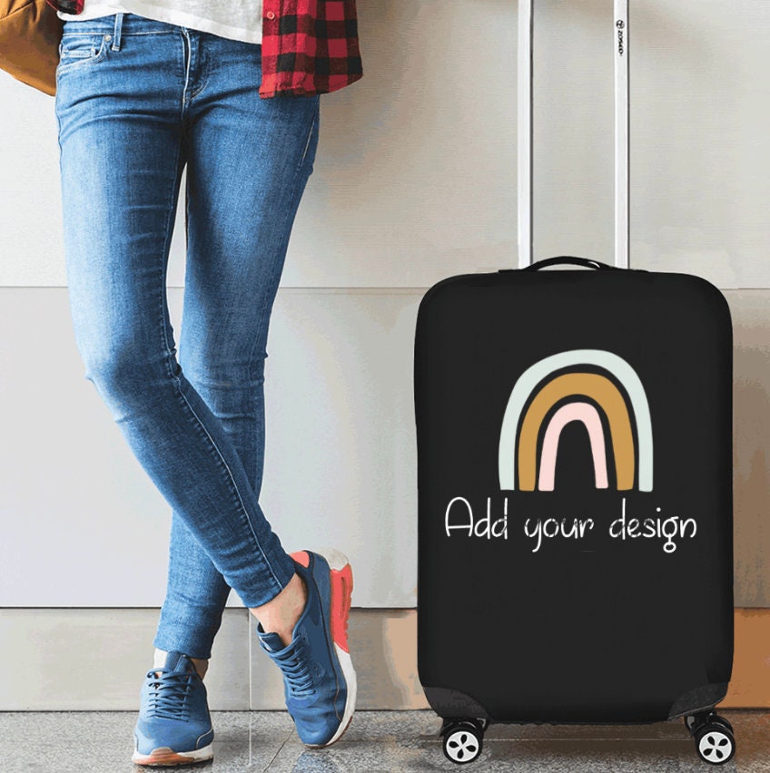 Nsipan Custom Luggage Cover with Funny Face Photo Customizable Suitcase  Cover Protector with Hilarious Face Customized Elastic Suitcase Protector