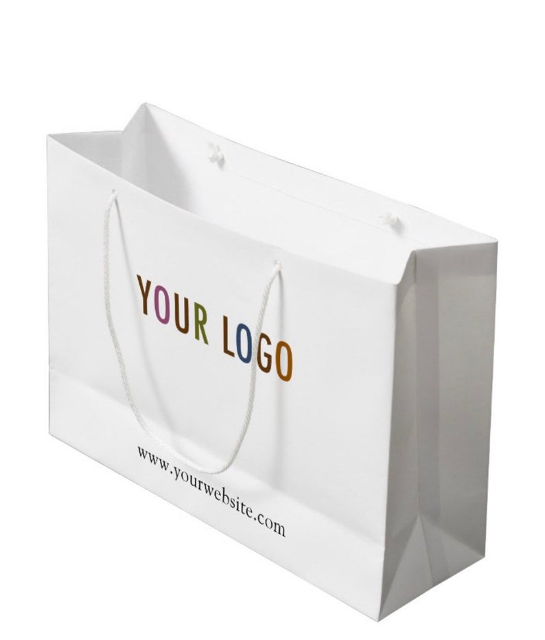 Logo Gift Bags Matte or Glossycustom Personalized Small Paper - Etsy