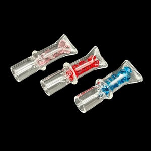 One Hitter Glass Pipe, Unique with Diamond One Hitter Pipes