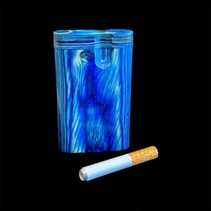 Dugout with One Hitter, Traditional Wooden Dugout in Sky Blue Colors 3” inch .