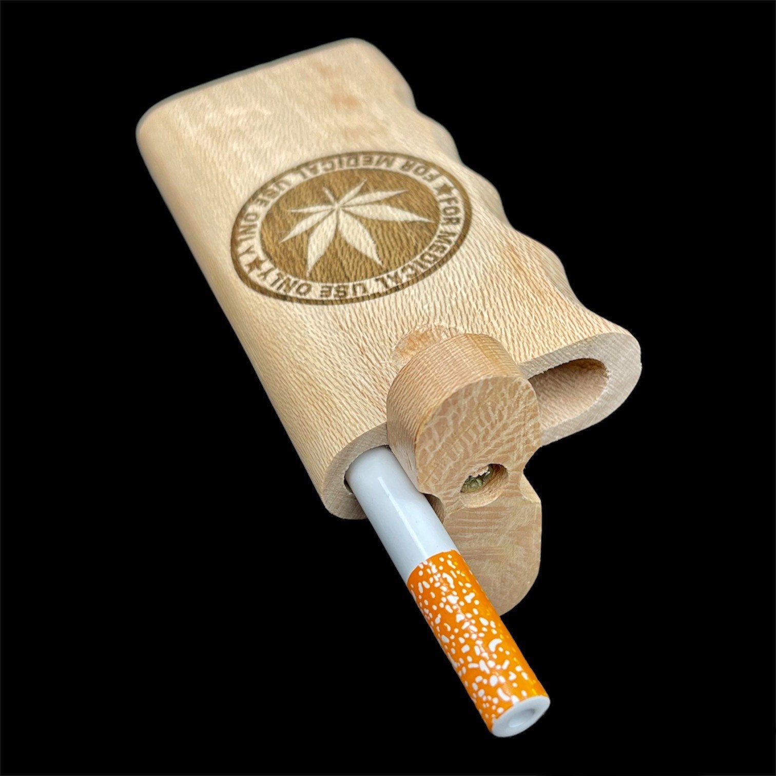 Dugout One Hitter Box, Custom Engraved Wood Dugout With One Hitter Pipe ...