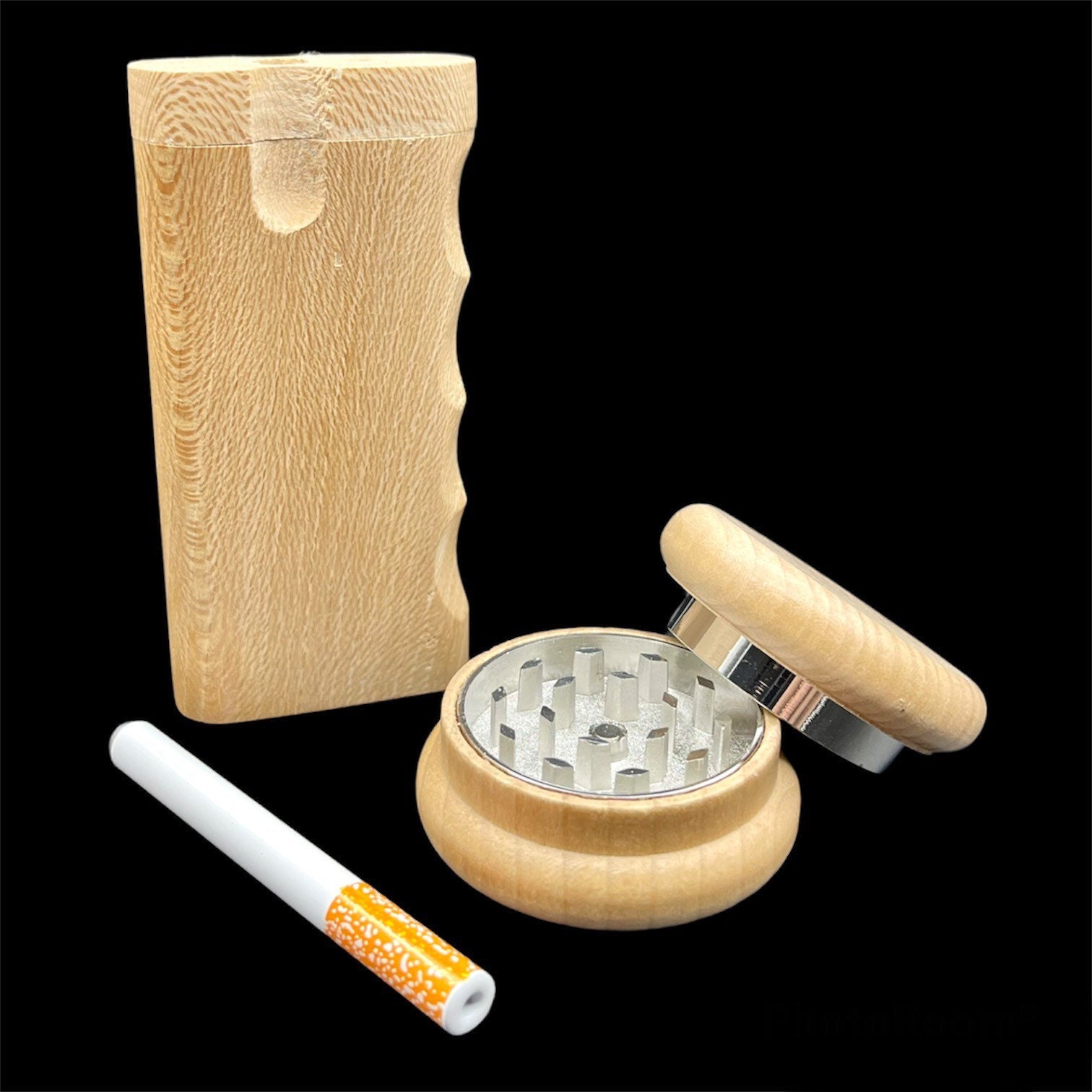 Dugout One Hitter Box With Novelty Wooden Grinder Combo Set - Etsy