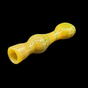 Hand Blown Brown Chillum Glass Pipes