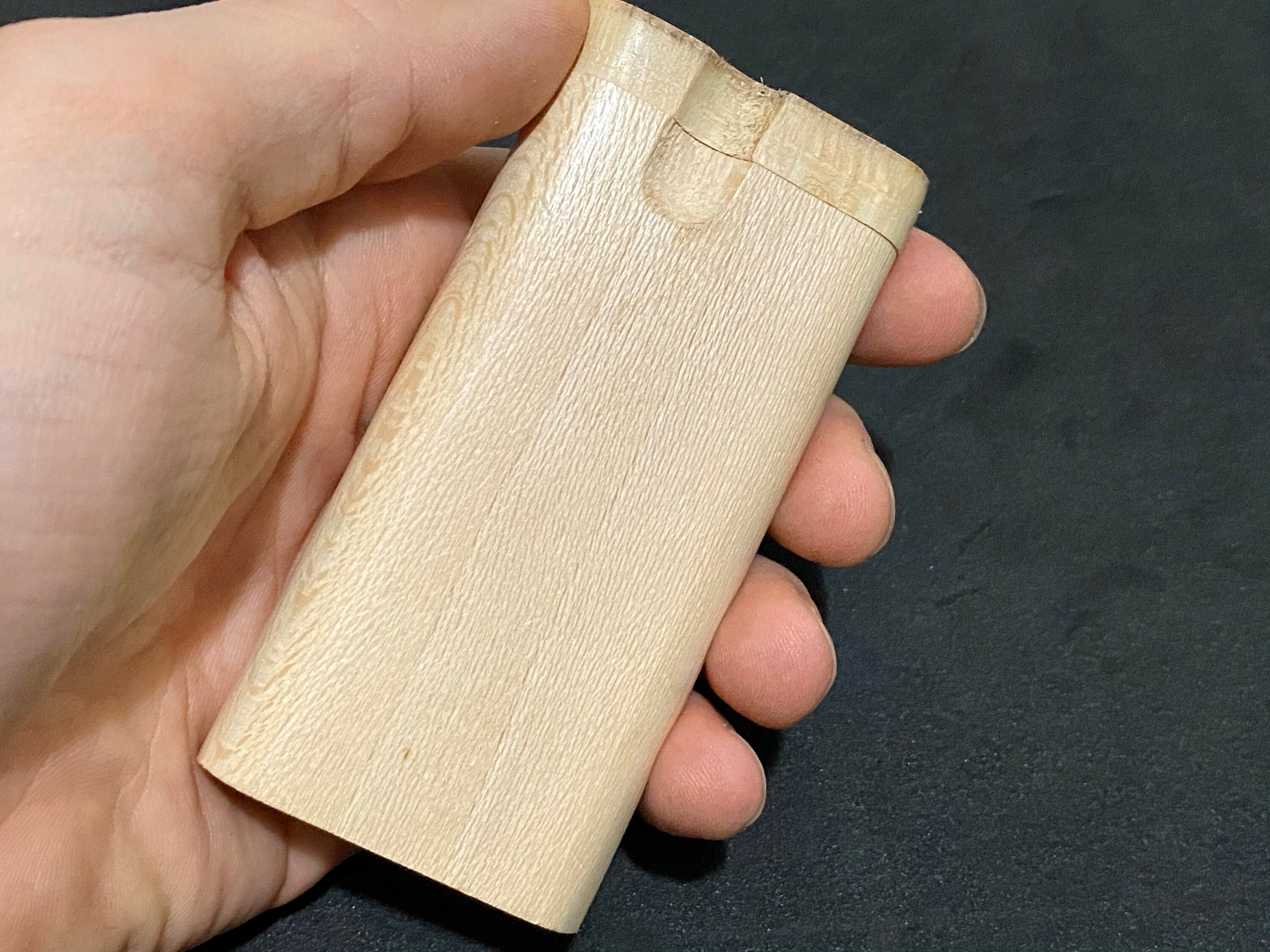 Dugout One Hitter Natural Wooden Box with one hitter . Etsy