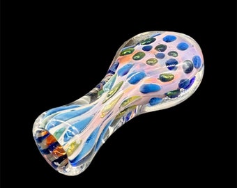Chillums Glass Pipes, Golden Fumed Hand Blown Glass Pipe