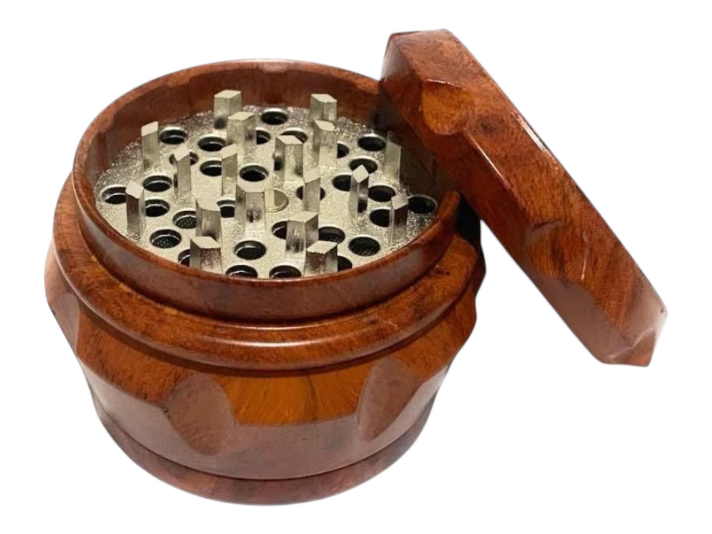 Professional Faux Wooden Herb Grinder 63mm