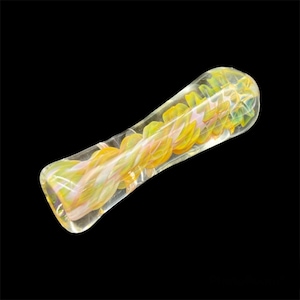 Colored One Hitter Glass Pipes , Chillum Glass Pipe