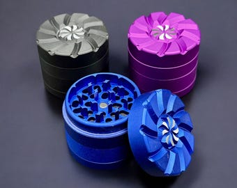 Molinillo de hierbas con diseño exclusivo de flores