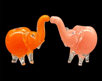 Olifant glazen pijpen, grote olifant verzamelpijp