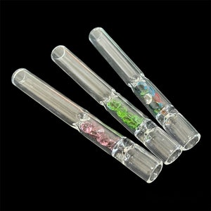 One Hitter Glass Pipe, Unique With Diamond One hitter Pipes