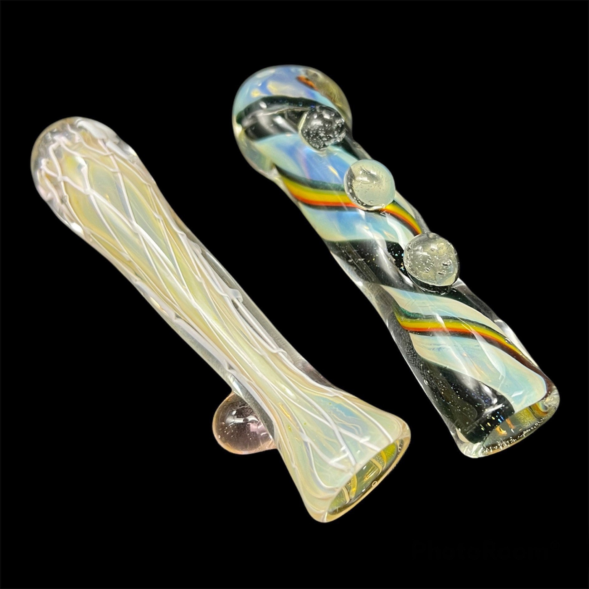 Chillum In Vetro One Hitter 2 Pipe In Vetro Per Tabacco, Colore - Foto 6