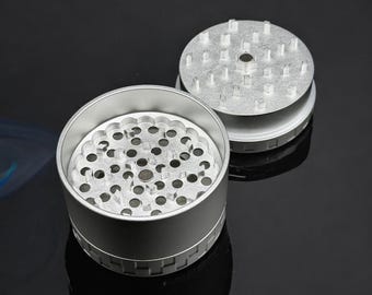 Molinillo de hierbas moderno de aluminio de 63 mm