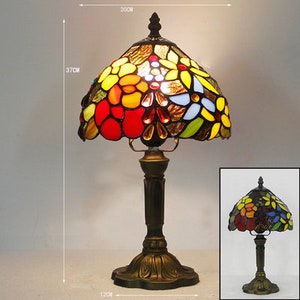 Lamp Handmade,Bedside Lamp,Lamp sconced a gift for mom Stained Glass Shade Tiffany Table Lamp,Bedside Lamp
