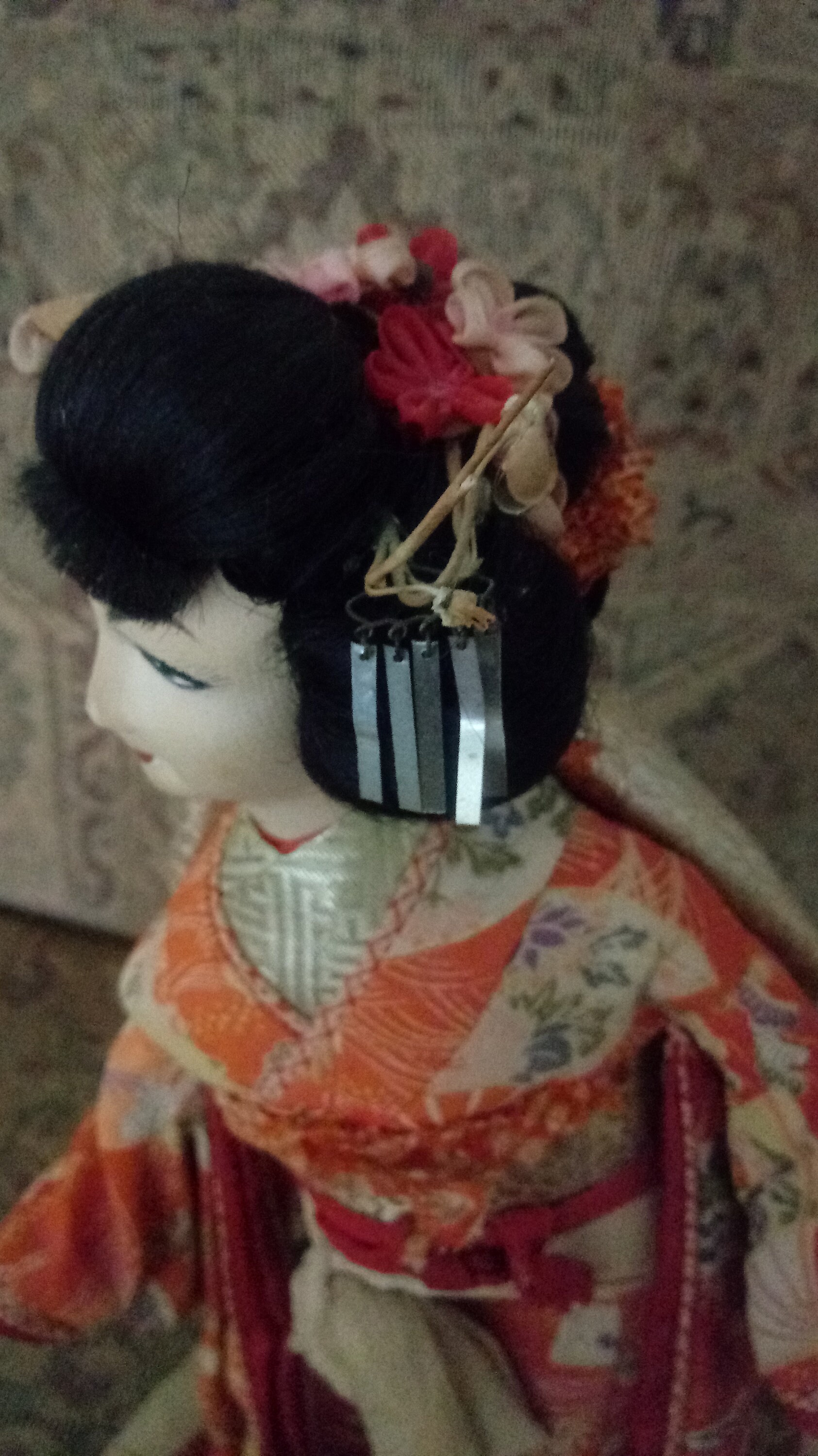 Vintage Japanese Geisha Nishi Kabuki Doll 15in tall 6x7 Etsy