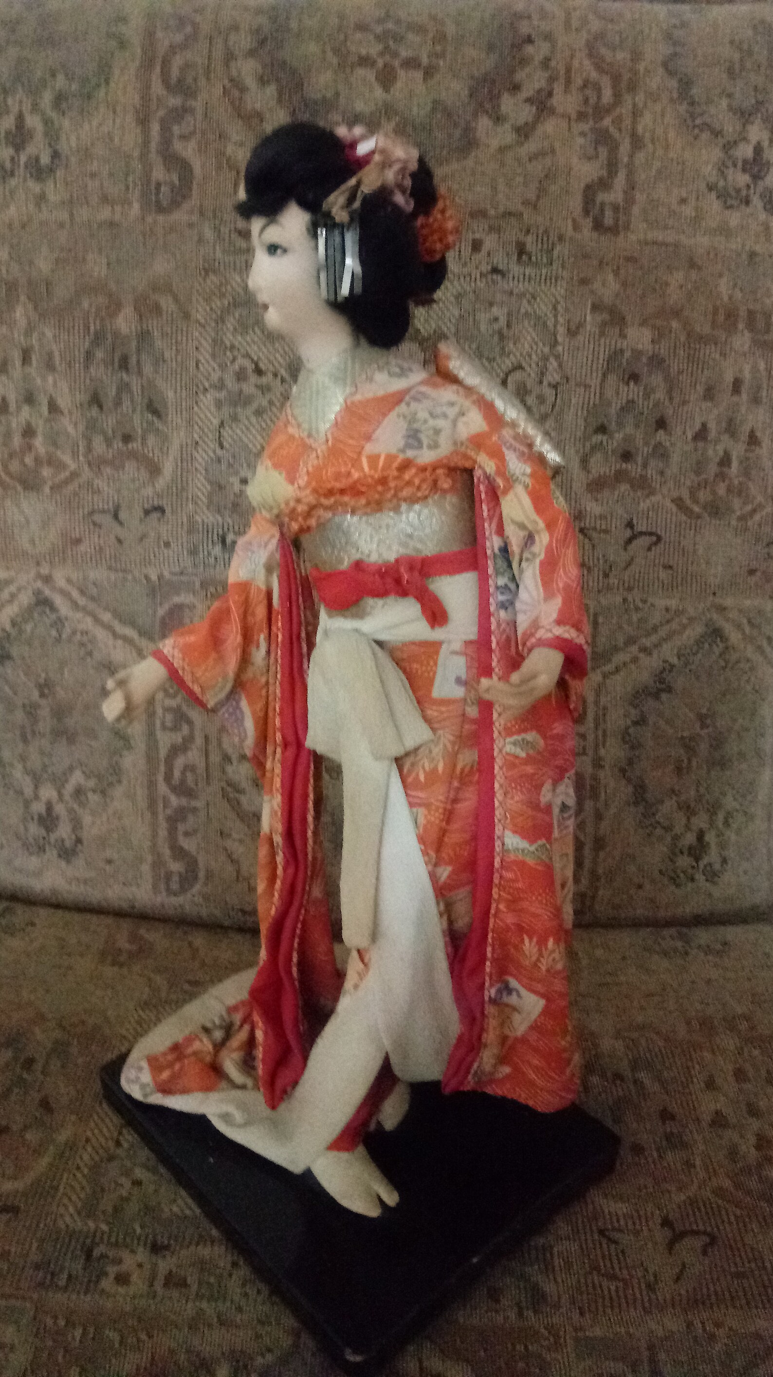 Vintage Japanese Geisha Nishi Kabuki Doll 15in tall 6x7 Etsy