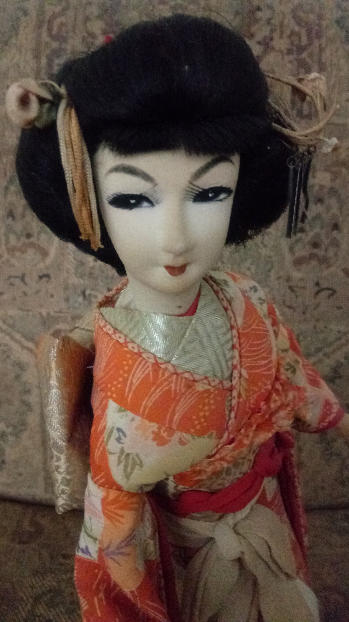 Vintage Japanese Geisha Nishi Kabuki Doll 15in tall 6x7 Etsy