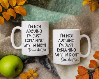 Personalized Funny Quote Mug: Know-It-All Gift, Funny Gift for Mom, Dad, or Spouse, Custom Name Coffee Mug, Unique Birthday Gift