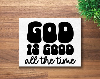 God is goed bumpersticker, christelijke bumpersticker, religieuze bumpersticker, auto vinyl sticker, laptop sticker