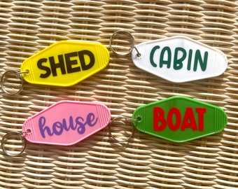 Motel Keychain For Sorting, Organizing Keychain, Motel Keychain, Shed Keychain, House Keychain