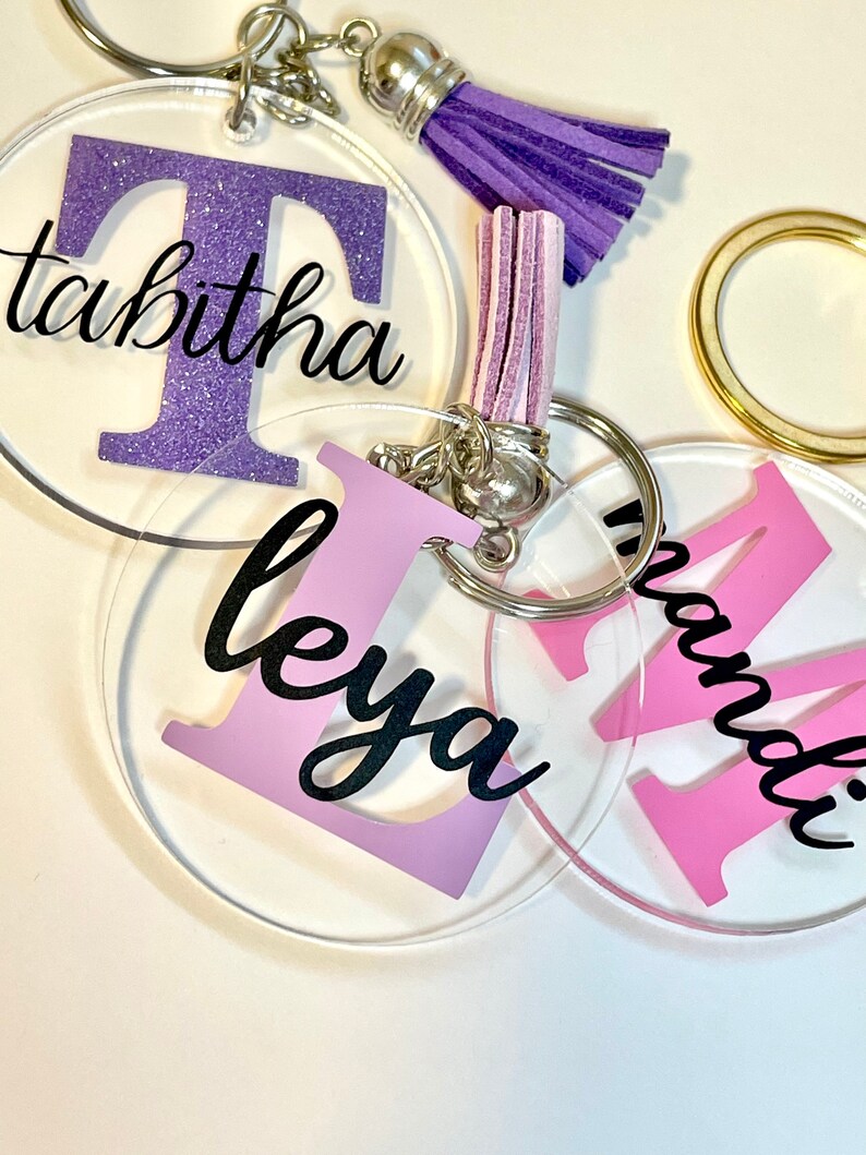 Personalized Keychain Name Keychain Acrylic Keychain Etsy Canada