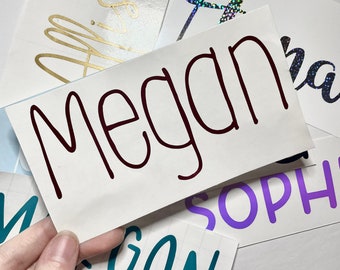 Custom Name Decal, Personalized Decal, Water Bottle Decal, Laptop Decal, Custom Sticker