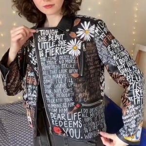 Custom Hand Painted Leather Jacket