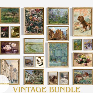 50 Vintage Paintings | Bundle | Digital Download