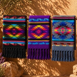 Boho Shawl Poncho | Ethnic Tribal Wrap | Southwestern Geometric Pattern | Cozy Women Cape | Mao Art Nomad