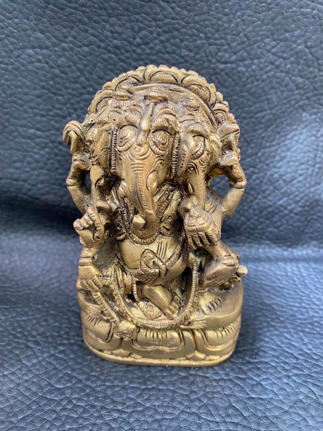BRONZE GANESH, Sculpture of the Hindu God of Wisdom, Intelligence