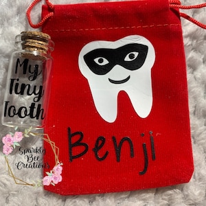 Tooth Fairy personalized Tooth bag