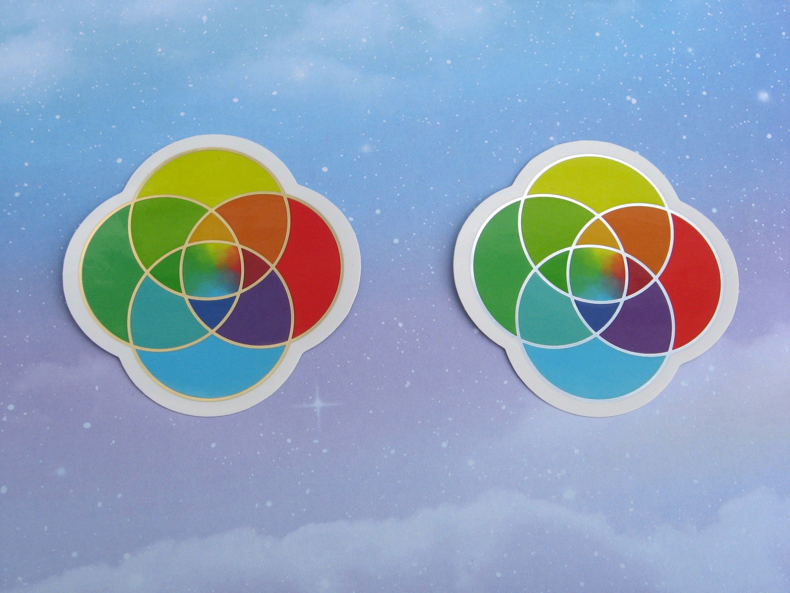 Plural Pride Rings Vinyl Sticker Gold Etsy