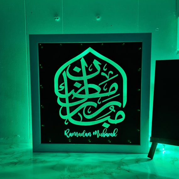 Lighting Night Lights Ramadan Gift Islamic Lightbox Allah Muhammad
